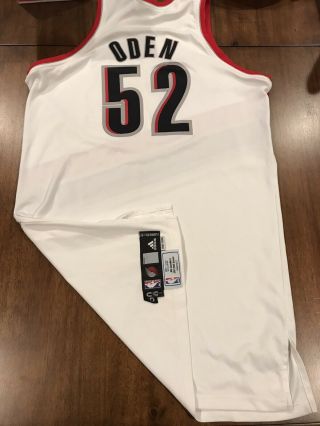 Greg Oden Game Worn Portland Trailblazers Jersey Team Issued Blazers Jersey