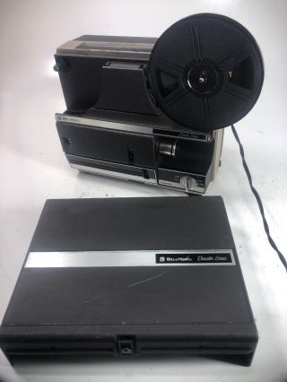Vintage Bell & Howel Movie Projector Model 1621 For Regular And 8 Mm