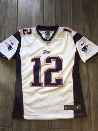 Tom Brady England Patriots Nfl Nike On Field Youth Jersey Size Medium