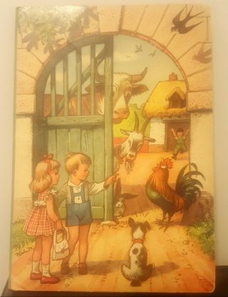 Pop - Up 3d Book Peter And Sally On The Farm By V.  Kubasta (not Complete)