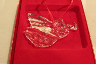Vintage Groham Leaded Crystal Flying Angel Christmas Ornament
