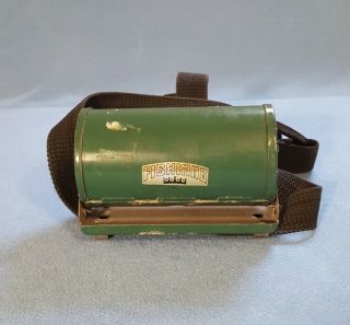 Vintage Metal Fishing Bait Box
