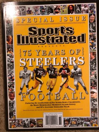 Pittsburgh Steelers Sports Illustrated 75 Years Of Steelers Football