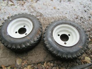 Vintage Ariens Snowblower Tires,  Rims & Chain 