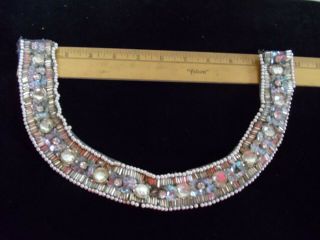 Vintage Heavy Jeweled Round Dress Collar