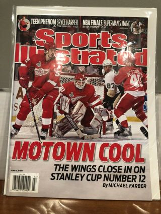 Detroit Red Wings Motown Cool Sports Illustrated June 8 2009 Bryce Harper