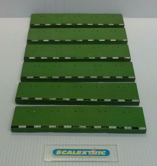 Scalextric Tri - Ang Vintage 1960s T45 Rubber Straight Borders X 6 Pt77 Goodwood A