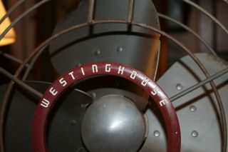 Vintage Westinghouse Desk Table Top Fan Mid Century Modern Industrial 3
