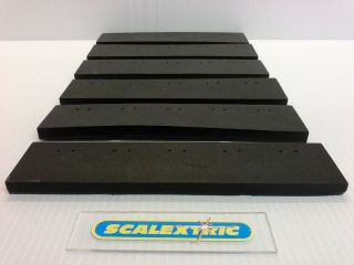 Scalextric Tri - Ang Vintage 1960s T45 Rubber Straight Borders X 6 Pt77 Goodwood D