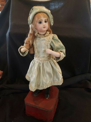 Antique Jumeau Doll Head Roullet Decamps Automaton Look