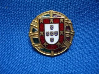Portugal Portuguese Flag Quinas Vintage Pin Badge 25mm
