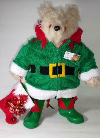 Vintage Paddington Bear Gabrielle Designs In Christmas Elf Costume - Teddy Bear