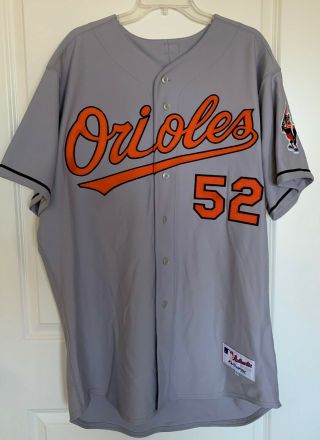 Mlb Baltimore Orioles B.  J.  Ryan 49 Majestic Team - Issued Road Jersey (size 50)