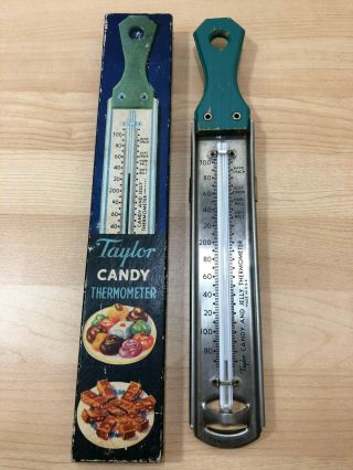 Vintage Taylor Candy Guide Thermometer 5908 Box