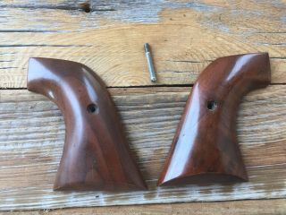 Vintage Wood Grips For Ruger Blackhawk Single Six