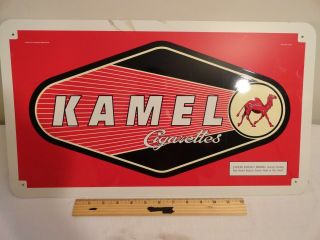 Vintage Kamel Cigarettes Red Tin Large Advertising Sign 22 " X 12.  5 " 1998 Smoking