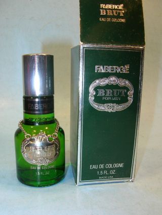Vintage Faberge Brut For Men Eau De Cologne 1.  5 Fl.  Oz.