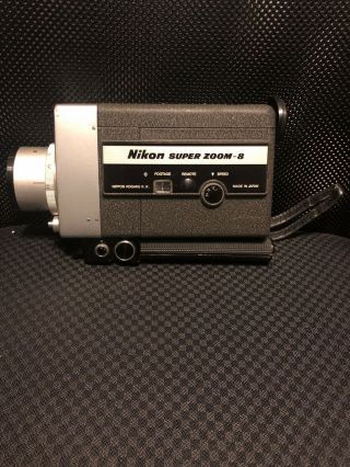 Nikon 8x Zoom W/ Cine - Nikkor Zoom 7.  5 - 60mm Vintage Video Camera Rare