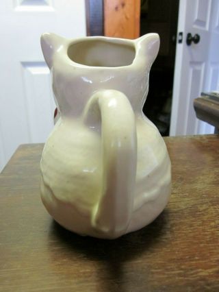 VINTAGE SHAWNEE PUSS N BOOTS CAT WITH BOW CREAMER PITCHER MADE IN USA 3