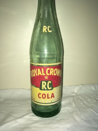 Vintage Royal Crown Rc Cola Bottle