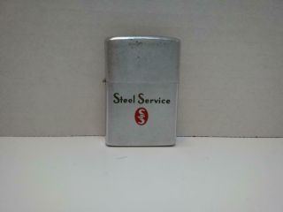 Vintage 1964 Zippo Lighter Pat.  No.  2517191 Bradford Pa.  Steel Service