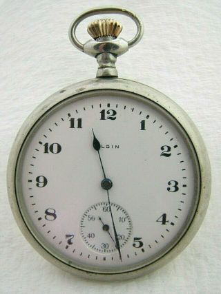 Antique 16s Elgin 7 Jewel Grade 291 Pocket Watch
