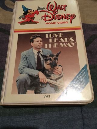 Very Rare Vintage 1984 Walt Disney Home Video Vhs Love Leads The Way.