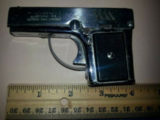 Vintage Aurora 45 Butane Gas Lighter Torch Pistol Gun