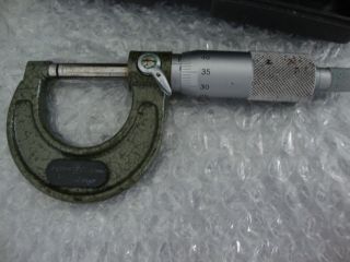 Vintage Mitutoyo Micrometer 0 - 25mm 103 - 137 M110 - 25 Made in Japan 2