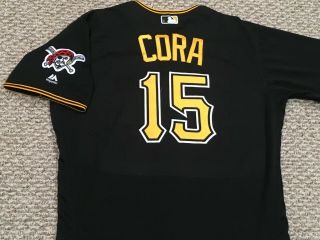 Joey Cora Size 46 15 2017 Pittsburgh Pirates Game Jersey Alt Black Mlb Hol