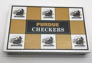 Vintage 1994 Purdue Football Checkers Game