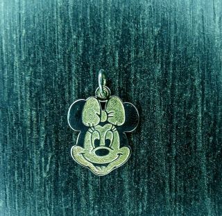 Rare Vintage Sterling Silver Authentic Disney Minnie Mouse Charm / Pendant 3