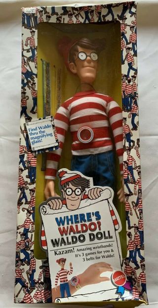 Vintage 1991 Where’s Waldo Waldo Mattel Doll