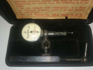 Vintage L.  S.  Starrett Co.  Last Word Universal Test Indicator 711 - F With Case 2