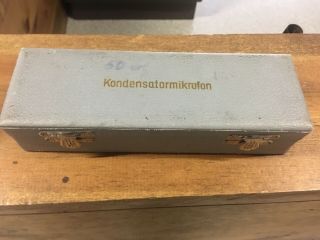 Vintage Neumann - Gefell Tube/solid State Microphone Case Box - German