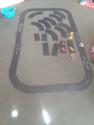 Vintage Tyco Slot Car Set,  Track,  Speed Controls,  Multiple Cars And Bodies