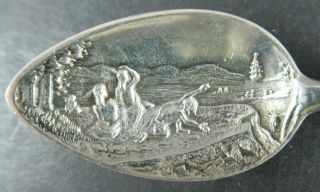 Vintage Philadelphia Lenape Penn Treaty Sterling Silver Souvenir Spoon 4 1/4 " L