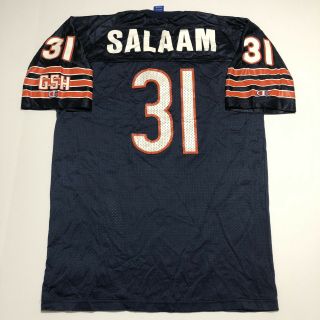 Vintage 90s Champion Chicago Bears Rashaan Salaam Jersey Size 44 2