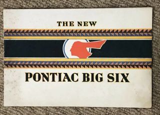 Vintage Car Dealer Brochure Pontiac Big Six 1929 - 14 Page