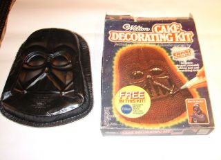 Star Wars Wilton Darth Vader Cake Tray W Box Vintag 80 