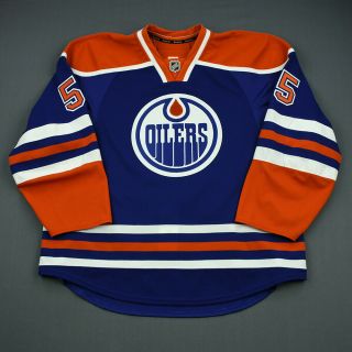 2012 - 13 Ben Eager Edmonton Oilers Game Issued Reebok Jersey Meigray Not Worn