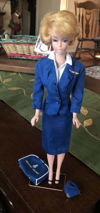 Vintage Barbie American Airlines Stewardess Complete Outfit 1961 - 1964