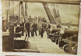 Large Antique Albumen Photo Album w US Navy Japanese Chinese Scenes Jean Laurent 3