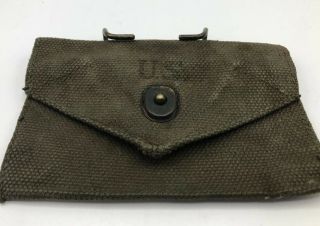Us Military M1942 First Aid Bandage Dressing Pouch Wwii Era Vintage Od