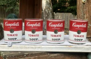 Vintage Set Of 4 Campbell 