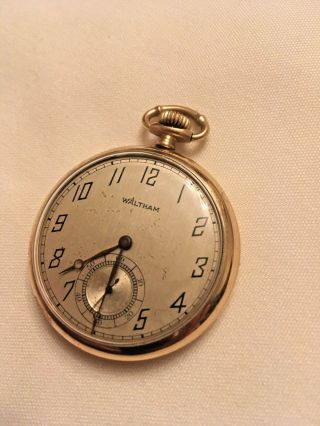 Waltham Pocket Watch Gold Filled 10 Year - 21393755