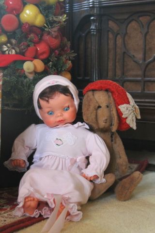 Rare Vintage 1950s 1960s Italian Fashion Doll Furga Italy Baby Girl 22 " Toddler