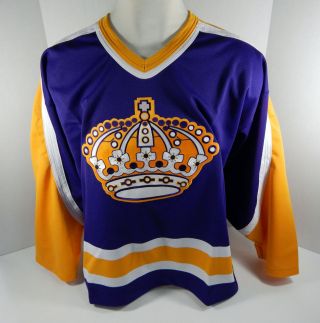 Manchester Monarchs Blank Game Issued Purple Jersey La Kings Crown Night