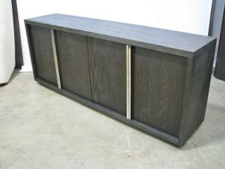 Restoration Hardware Bezier Panel 4 - Door Brown Oak/polished Stainless Sideboard