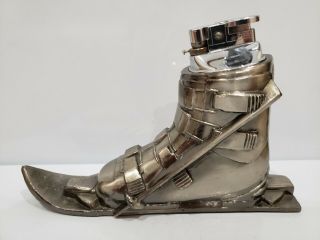" Ski Skiing Boot " Table Lighter / Japan Collectible Vintage Antique